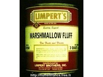 Pot en metal de marshmallow fluff mais de la marque LIMPERT'S année 1930